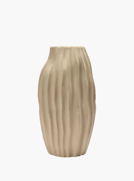 Taupe Fluted Vase | The Style Edit Collective