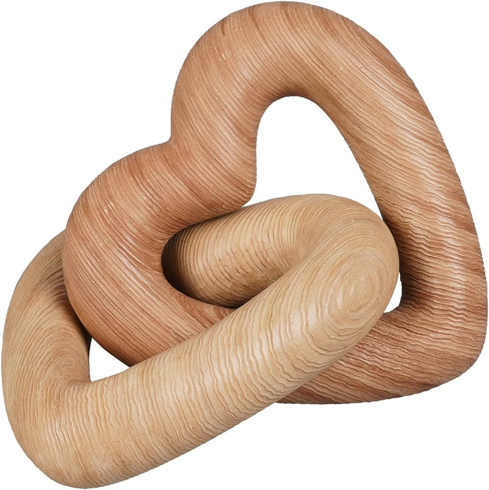 Guichifun Couple Gifts Modern Heart Decor - Resin Heart Sculpture Chain Decoration Love Statue Fa... | Amazon (US)