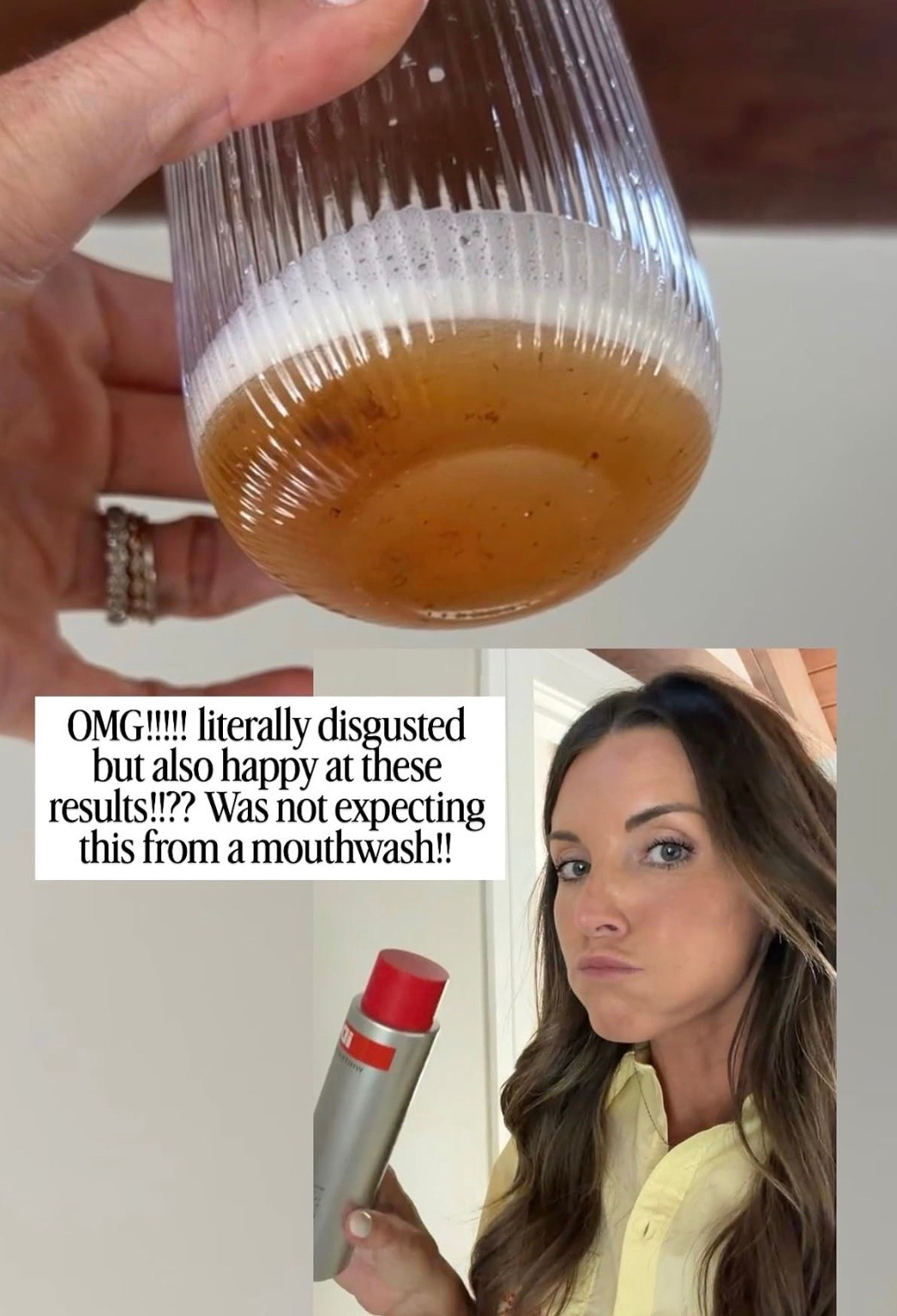 Was not expecting this from this mouthwash but omg. Disgusted but also grateful!!! Yuck!

#LTKBeauty