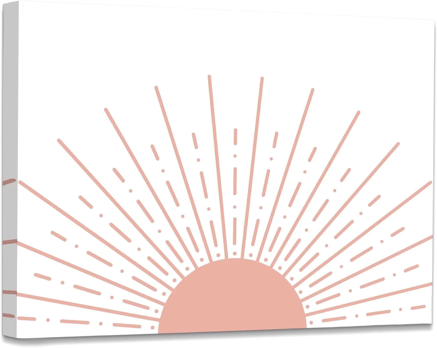 Boho Framed Wall Art,Boho Sunshine Sun Pink Framed Canvas Wall Art Decor 11x14,Boho Sun Sunshine ... | Walmart (CA)