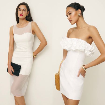 White dresses at Reformation! I am usually a 2 in their linen dresses and a 4 in their tighter styles.
Bridal shower dress
Engagement party dress
Rehearsal dinner dress
Dresses for brides 

#LTKSeasonal #LTKwedding #LTKparties