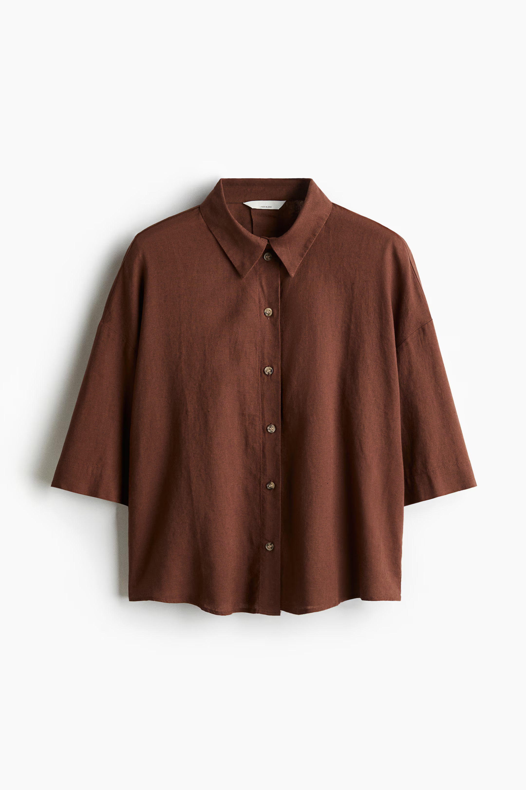 Linen-blend shirt | H&M (UK, MY, IN, SG, PH, TW, HK)