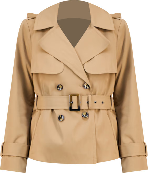 Women's Double-Breasted Belted Trench Coat | Macy's