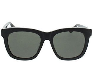 Saint Laurent Unisex Black Oversized Sunglasses | QVC