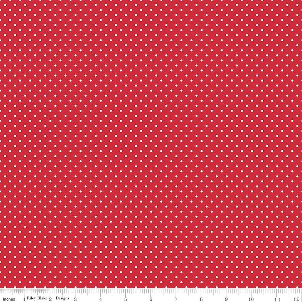 Riley Blake C670-80 Red Swiss Dot Red with White Dots | Amazon (US)