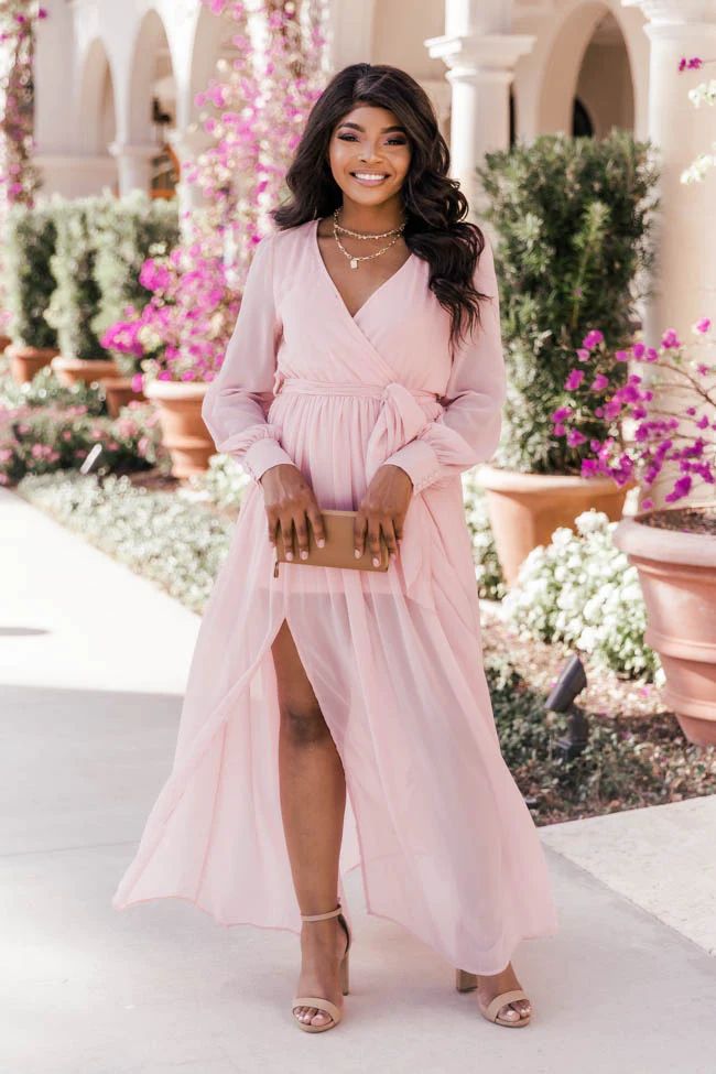 My Dearest Darling Blush Maxi Dress FINAL SALE | The Pink Lily Boutique