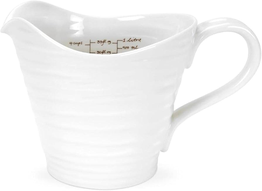 Portmeirion Sophie Conran White Measuring Jug | 6 Inch Measuring Jug for Kitchen and Baking | 32 ... | Amazon (US)
