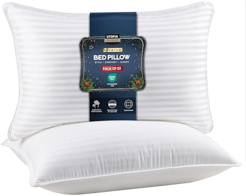 Utopia Bedding Bed Pillows for Sleeping Queen Size (White), Set of 2, Cooling Hotel Quality, for ... | Amazon (US)