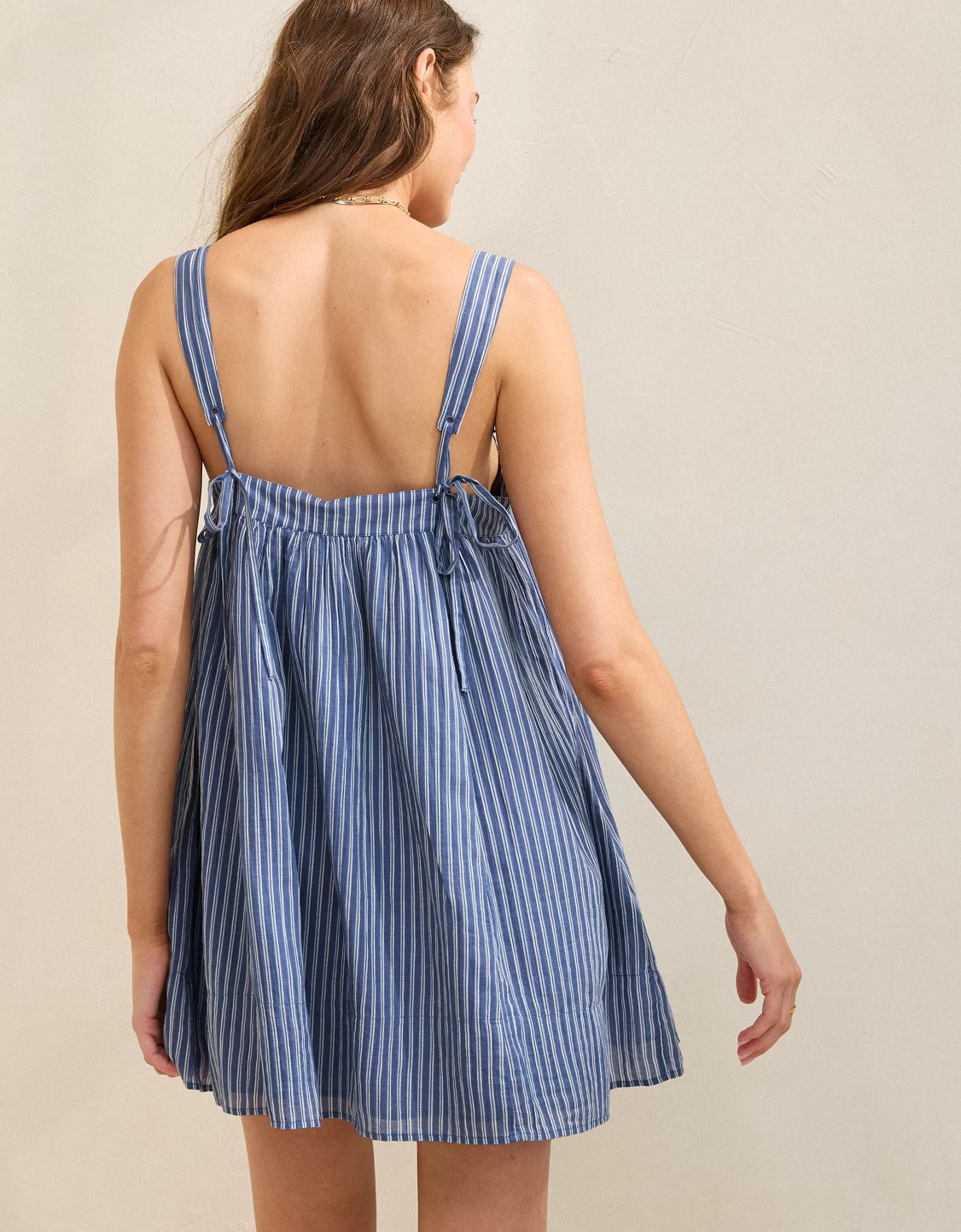 Aerie Printed Babydoll Mini Dress | Aerie