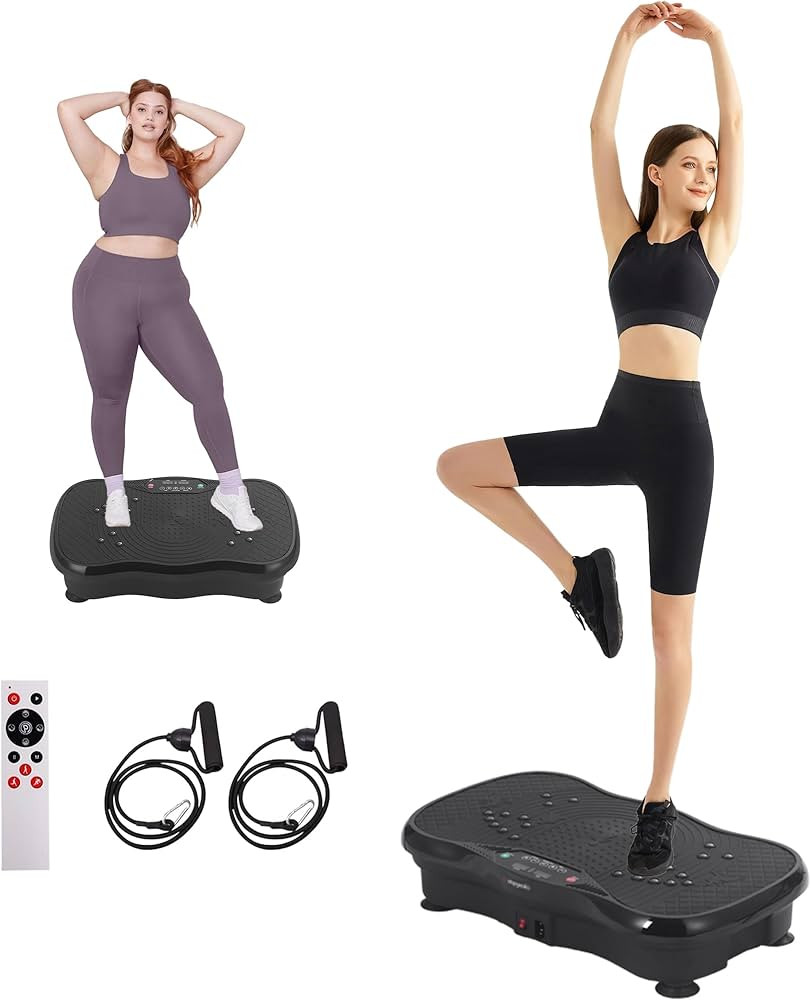 Whole Body Vibration Plate Exercise Machine – Power Vibrating Plate for Lymphatic Drainage Weig... | Amazon (US)