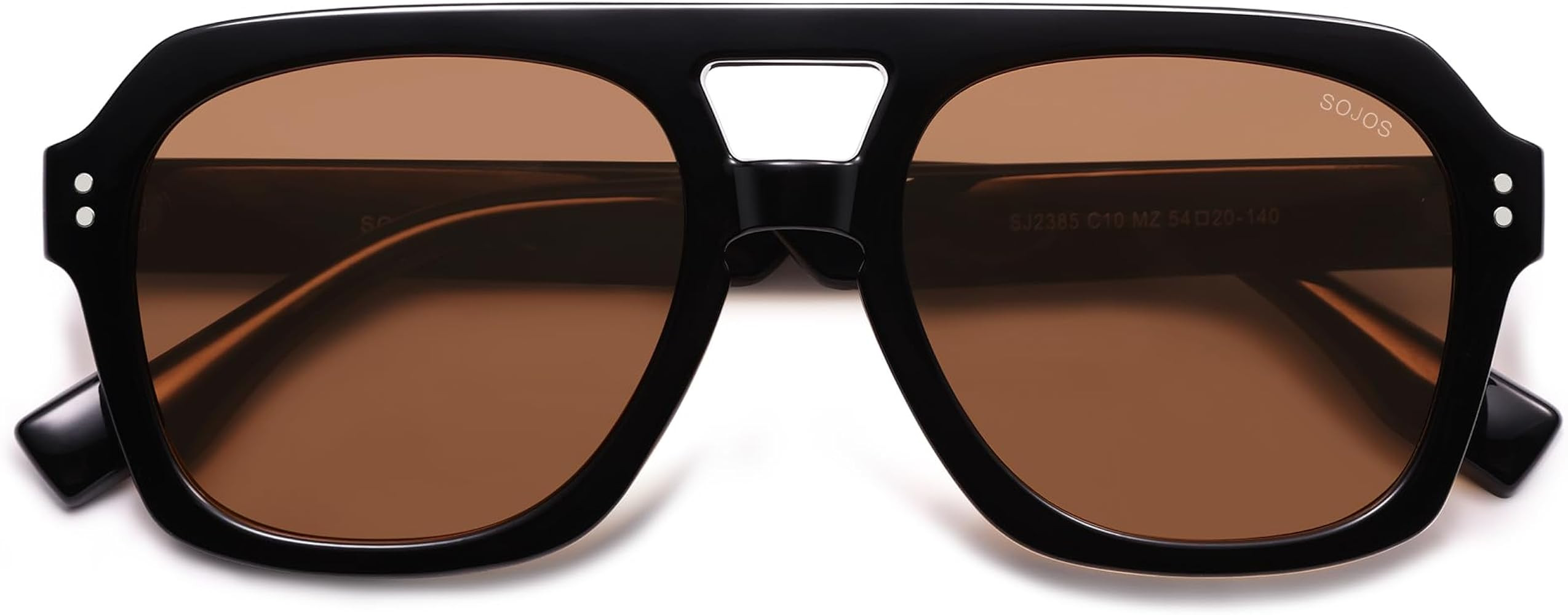 SOJOS Retro Thick Polarized Aviator Sunglasses for Women Men, Large Trendy Bold Square Pilot Shad... | Amazon (US)