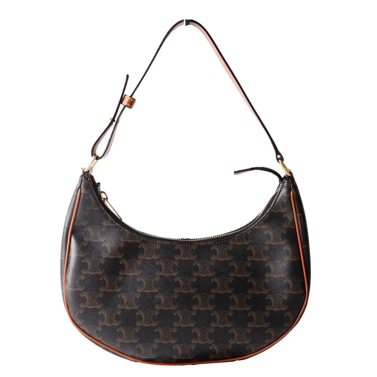 Ava Triomphe Medium Canvas Calfskin | Keeks Designer Handbags