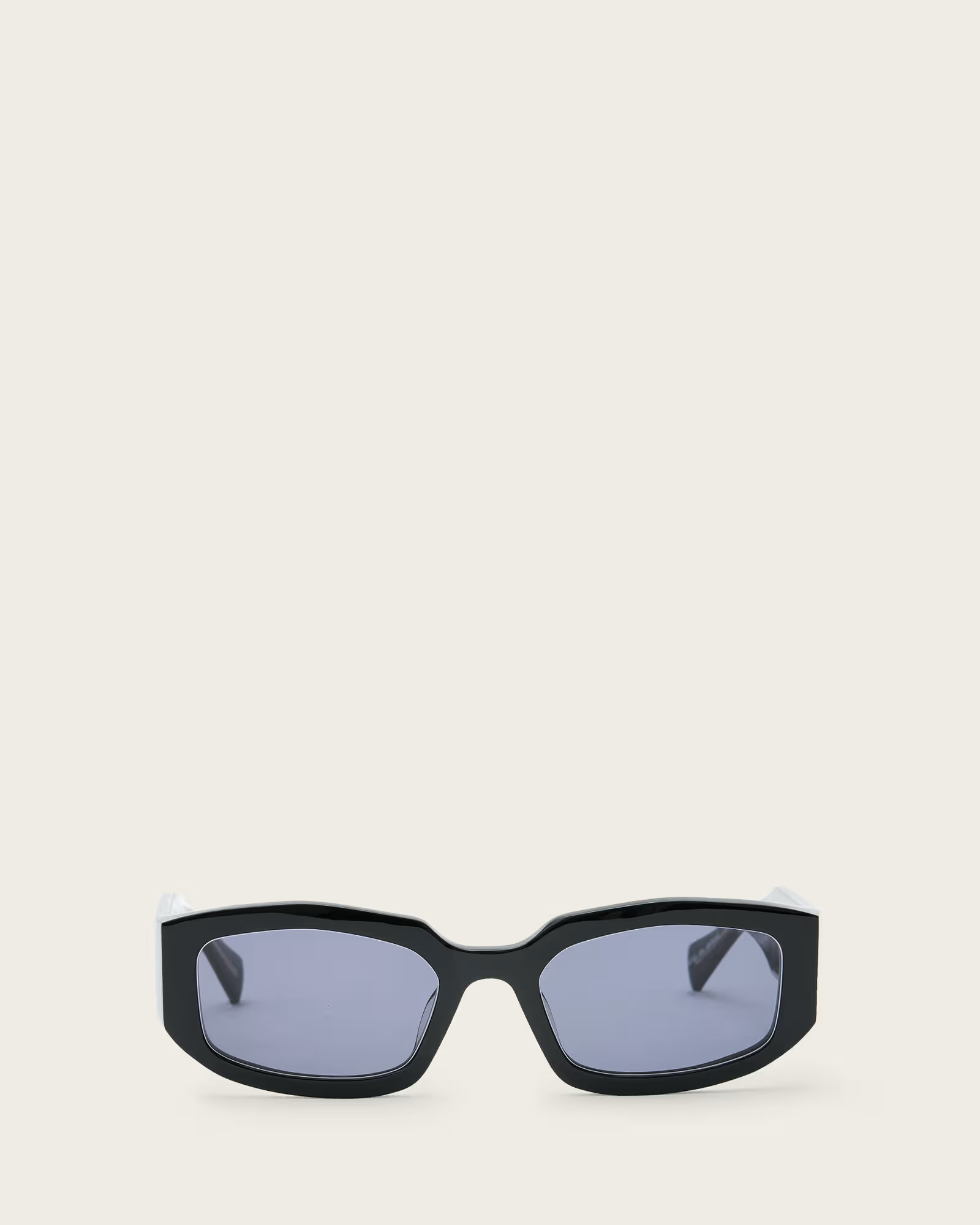 Arlon Rectangle Frame Sunglasses GLOSS BLACK | ALLSAINTS | AllSaints UK