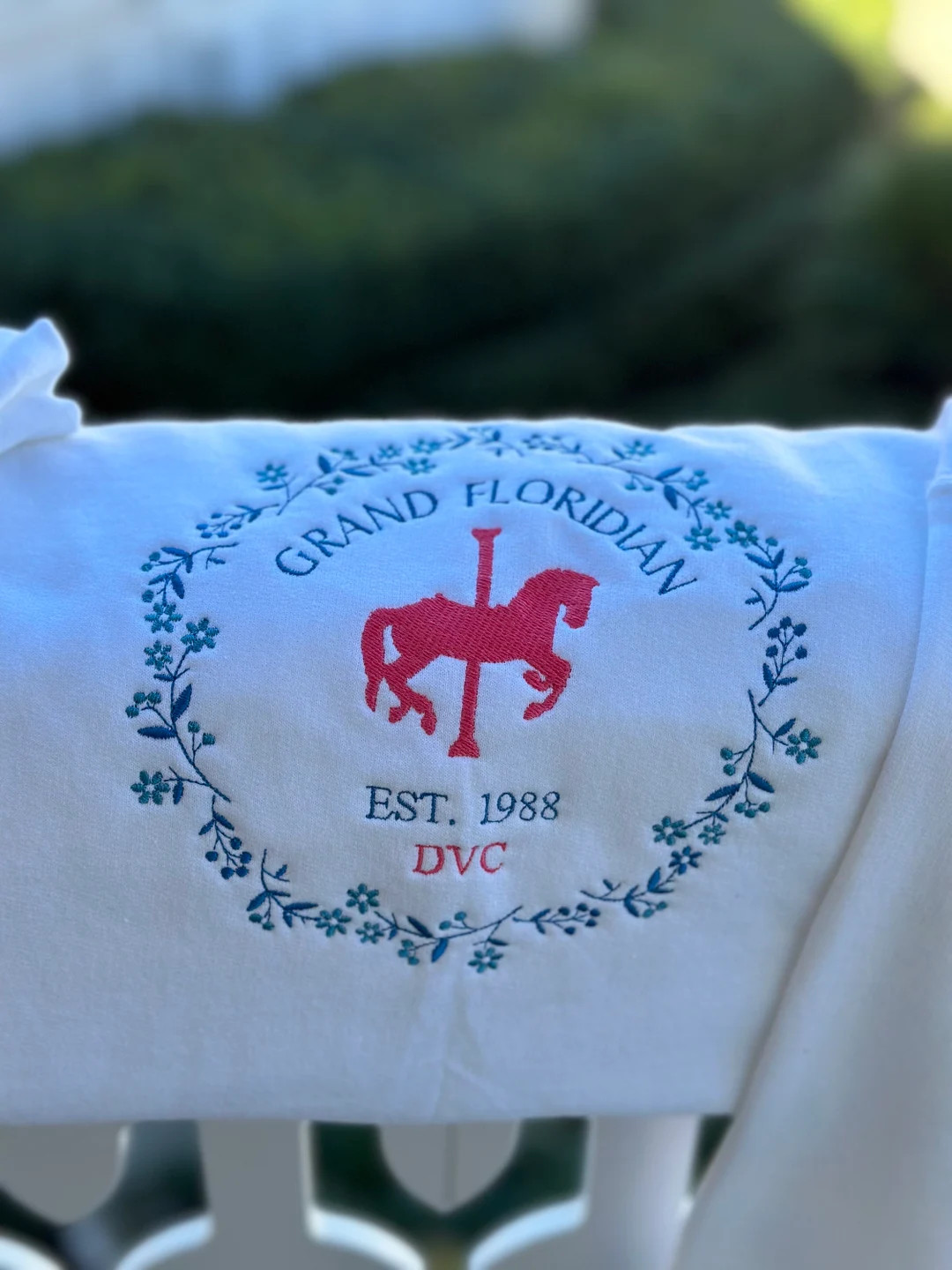 Grand Floridian Floral Resort Sweatshirt - Etsy | Etsy (US)