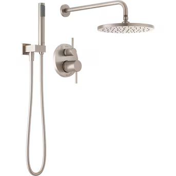 Delta Modern Spotshield Stainless 2-handle Single Function Round Shower Faucet | Lowe's