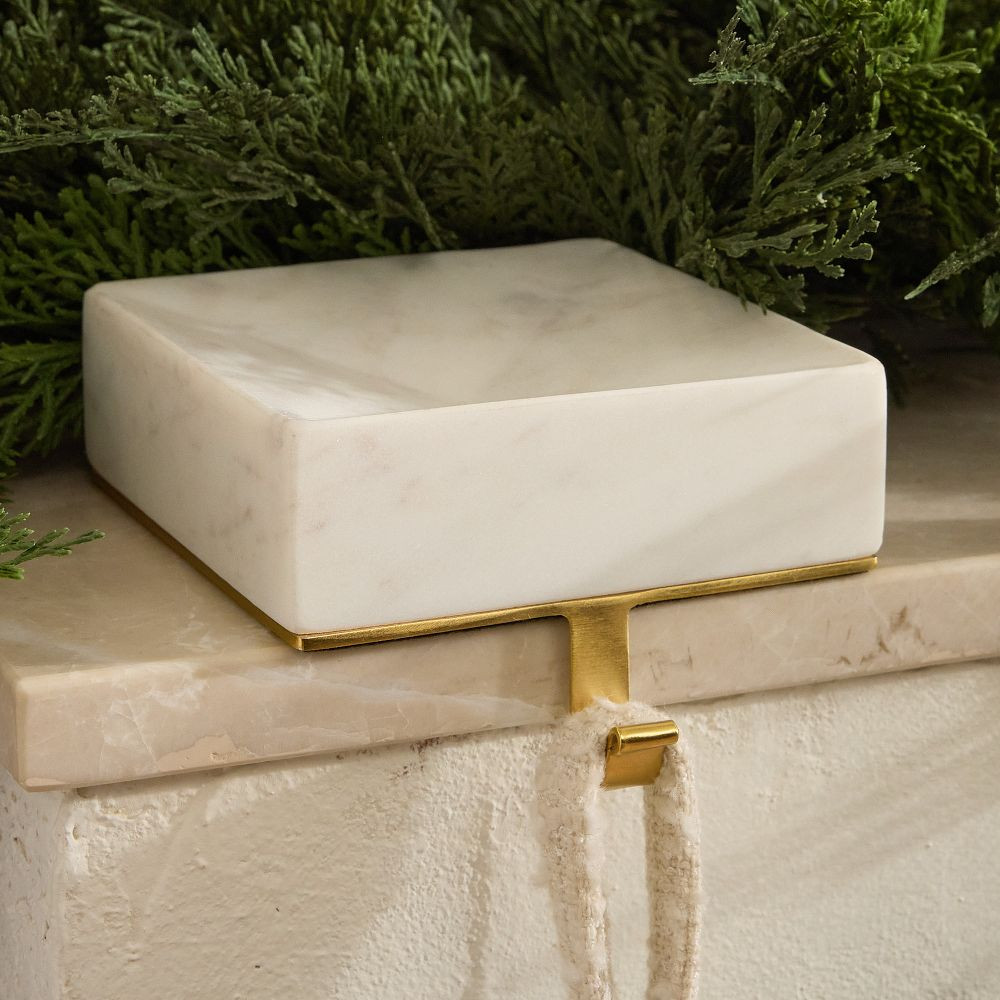 Faceted Stone Stocking Holders | West Elm (US)