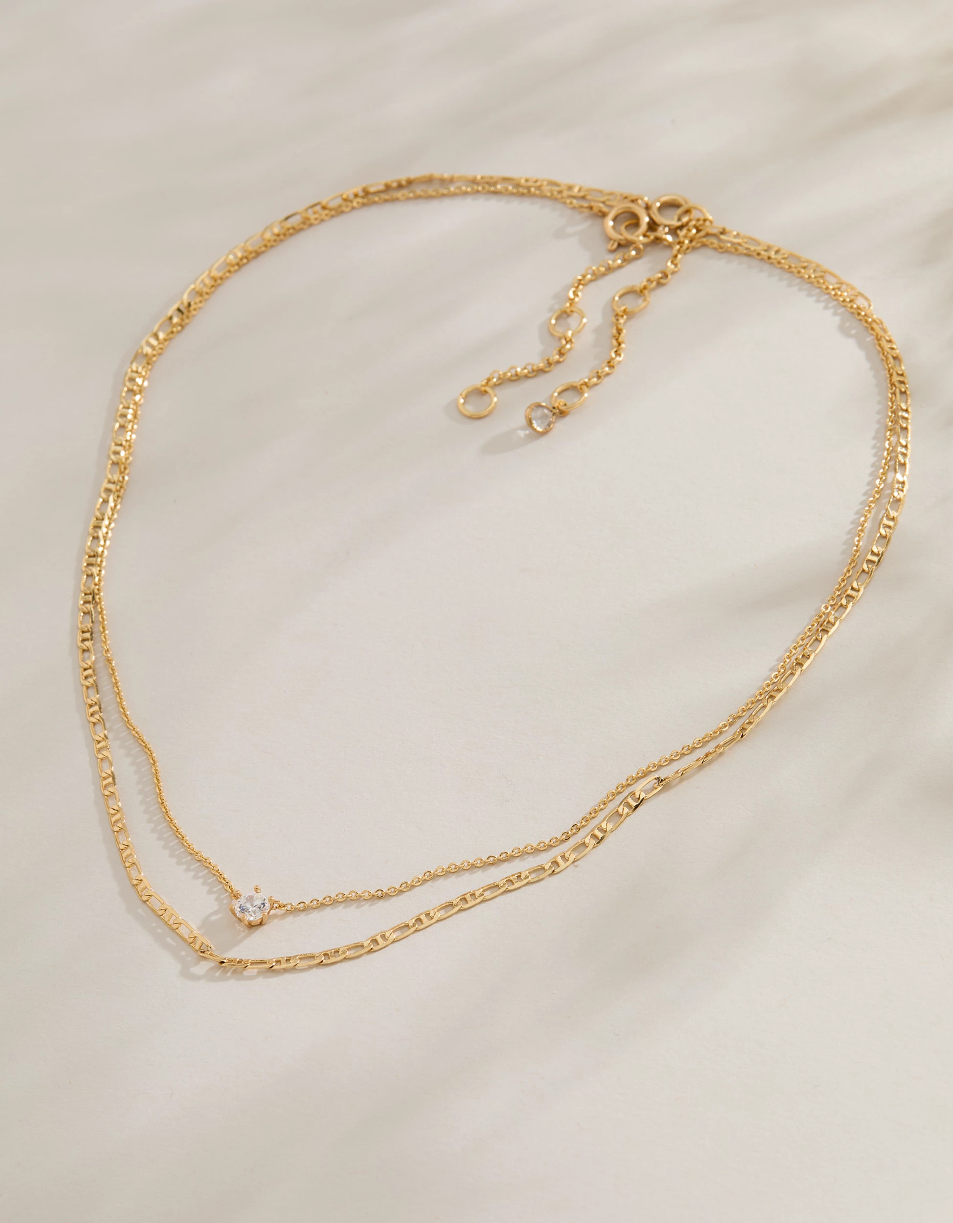 AE Keepers Collection 14K Gold Plated Necklace 2-Pack | American Eagle Outfitters (US & CA)