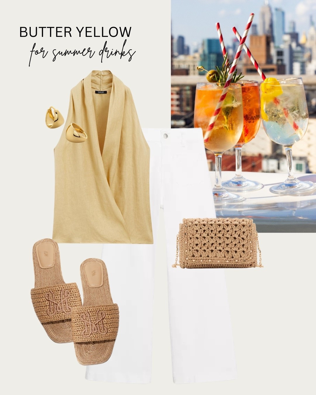Butter yellow for rooftop drinks 

#LTKsummer #LTKstyletip #LTKeurope