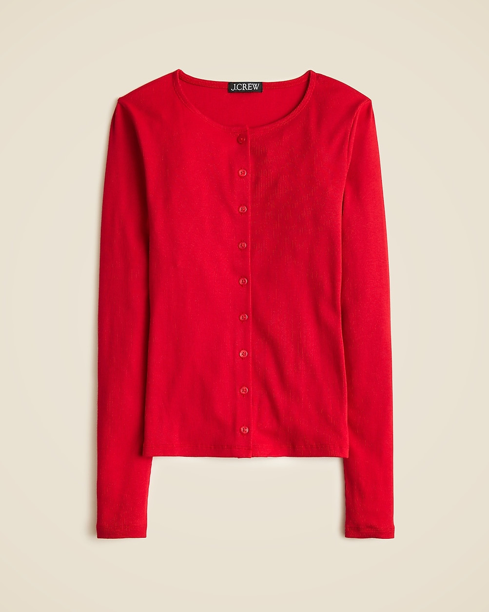 Fine rib knit cardigan | J. Crew US