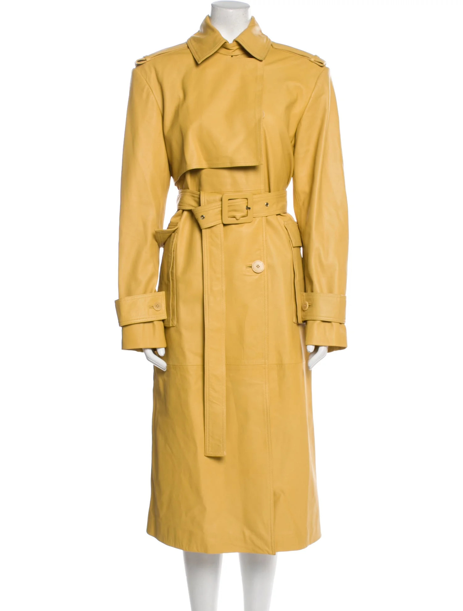 Leather Trench Coat | The RealReal