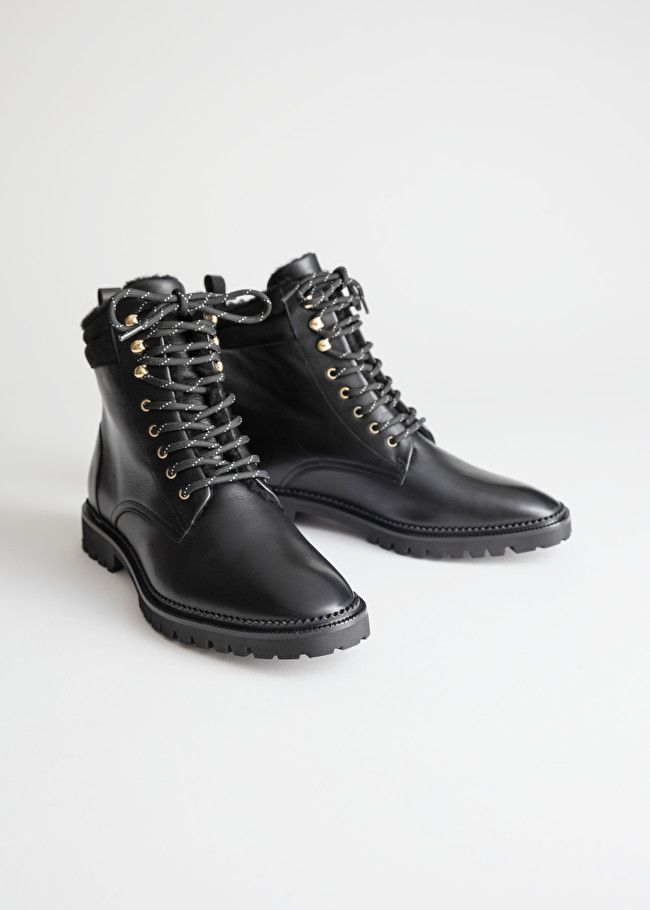 Leather Lace Up Snow Boots | & Other Stories (EU + UK)
