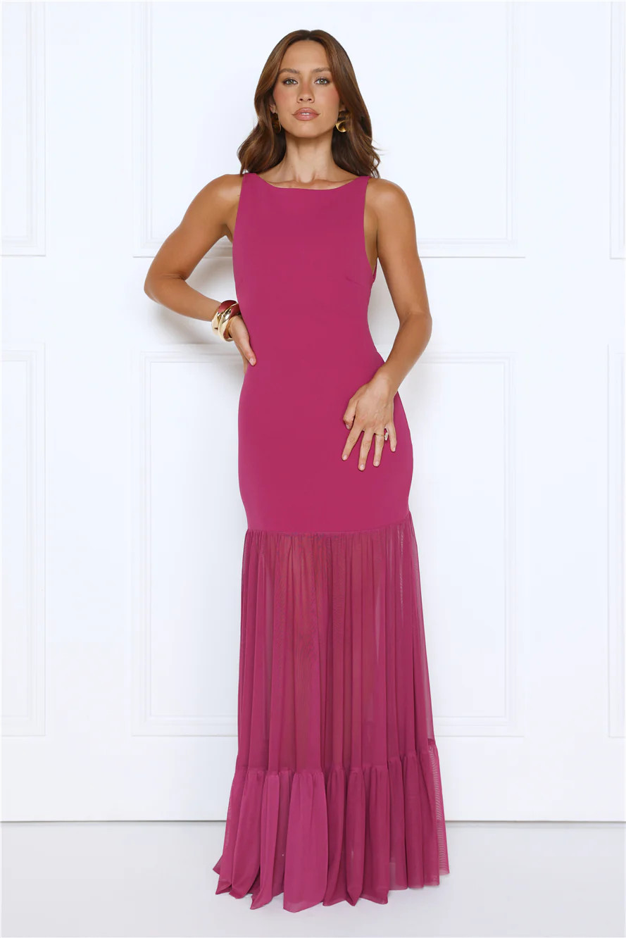Bloomed With Love Maxi Dress Plum | Hello Molly (US)