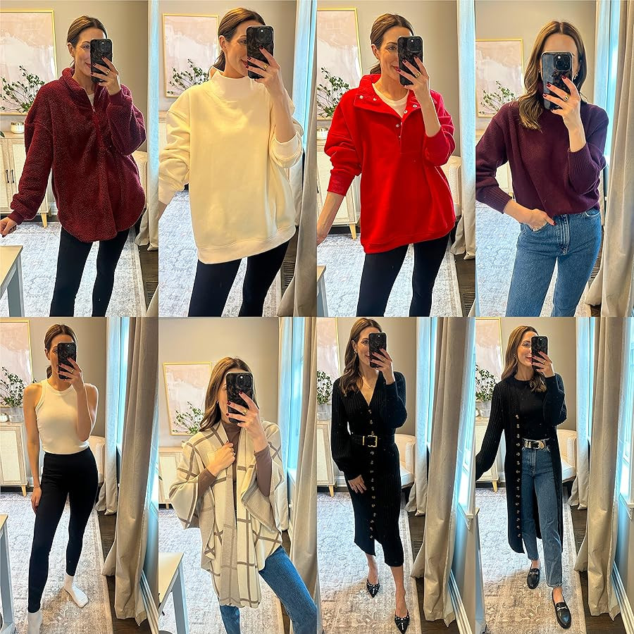 Loving these new fall & winter fashion finds! These are the perfect pieces to make you feel cute and put together while staying warm and casual. I sized up in the cream and red sweater, everything else fits TTS.  

 #LTKHoliday #LTKootd #LTKFindsUnder100