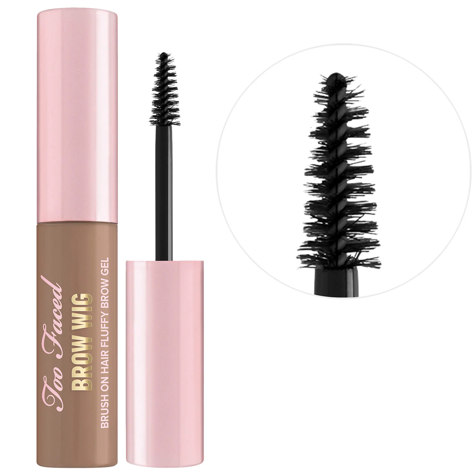 Too Faced Brow Wig Brush on Eyebrow Gel Taupe 0.19 oz/ 5.6 mL | Sephora (CA)