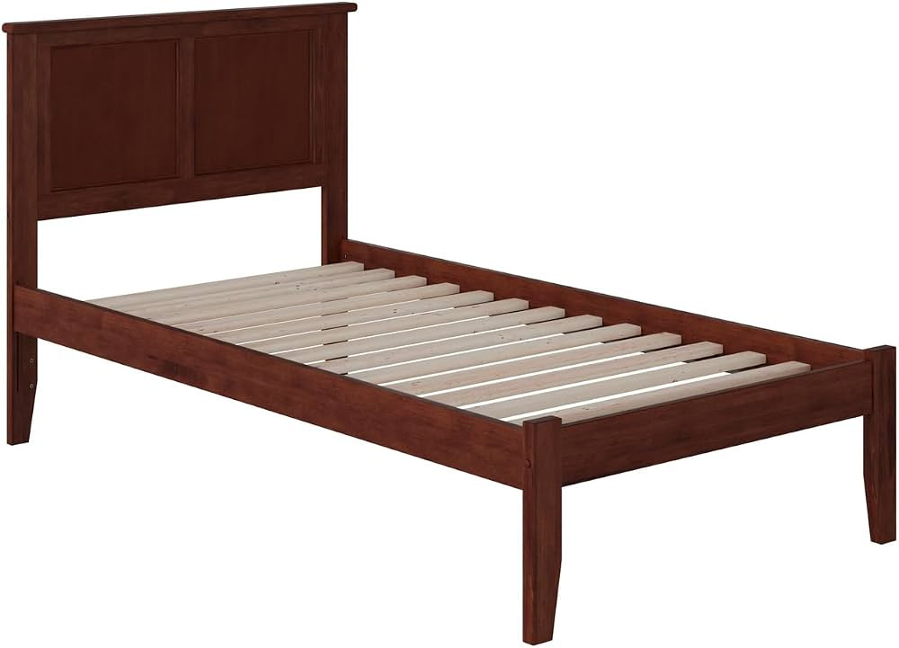 Atlantic Furniture Madison Platform Bed with Open Foot Board, Twin XL, Walnut (AR8611004) | Amazon (US)