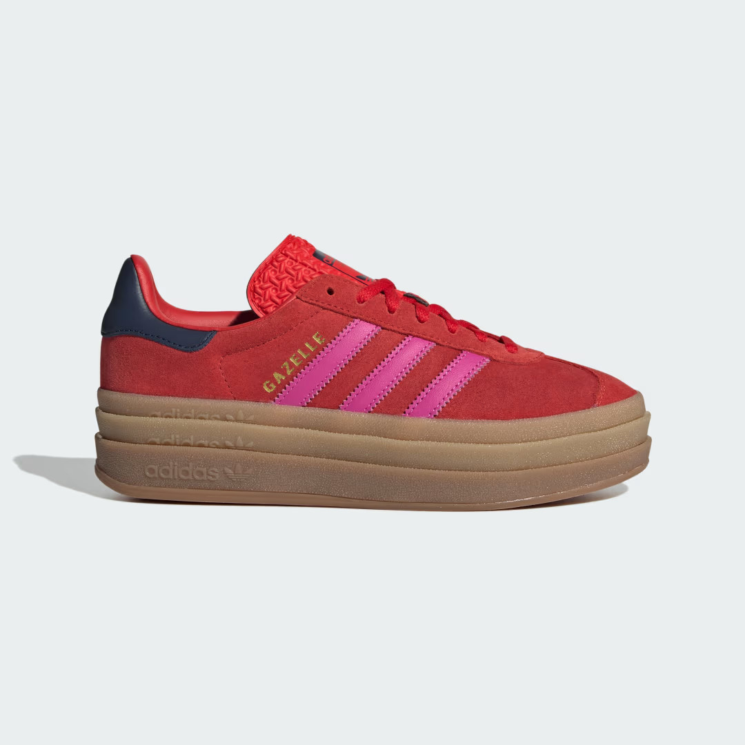adidas Gazelle Bold Shoes Red M 5.5 / W 6.5 Womens | adidas (US)