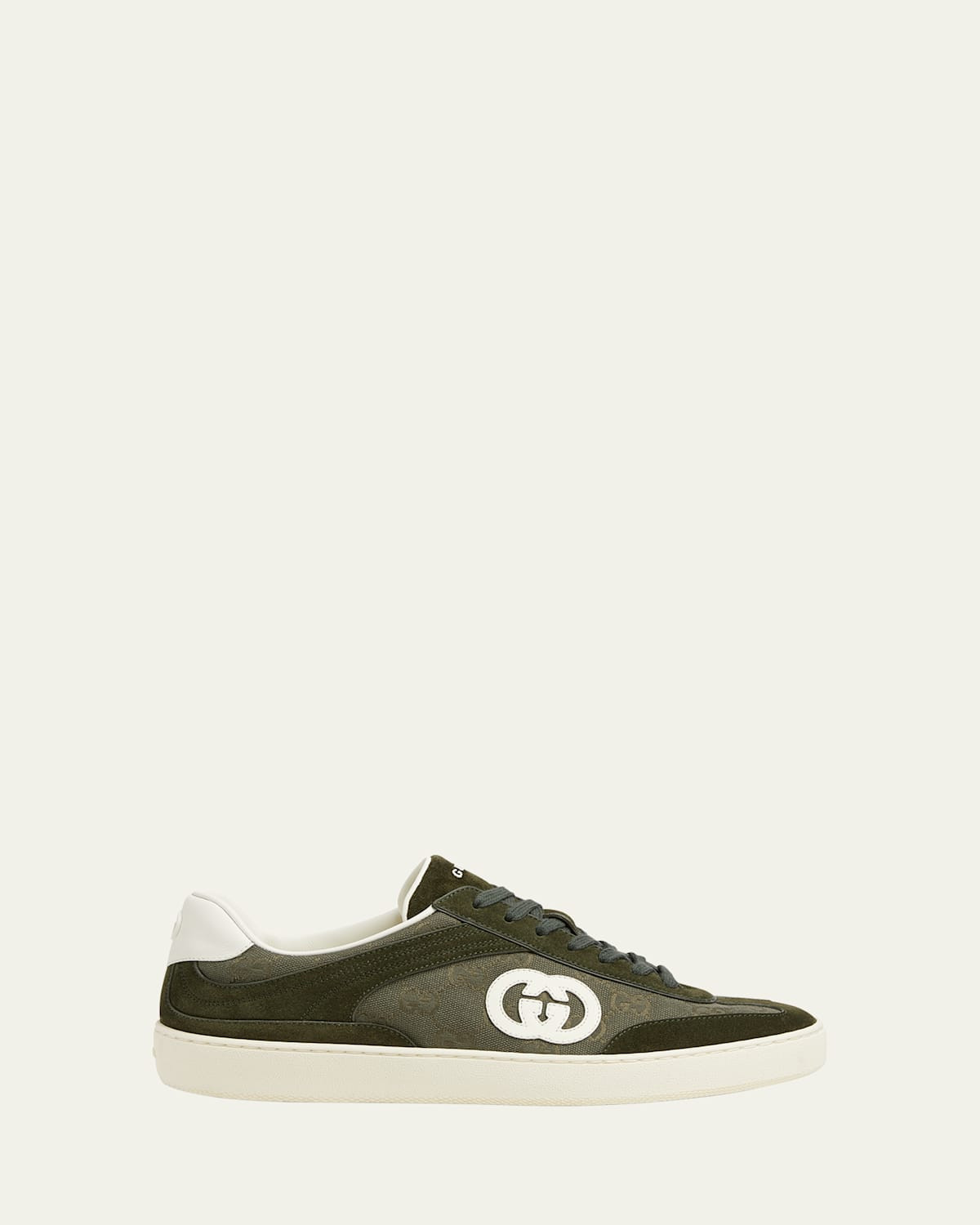 Men's G75 Suede and Guccissima Nylon T-Toe Sneakers | Bergdorf Goodman