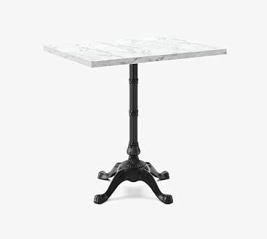 24"x32" Rectangle Pedestal Dining Table, Marble Top, Small Bistro Base | Pottery Barn (US)