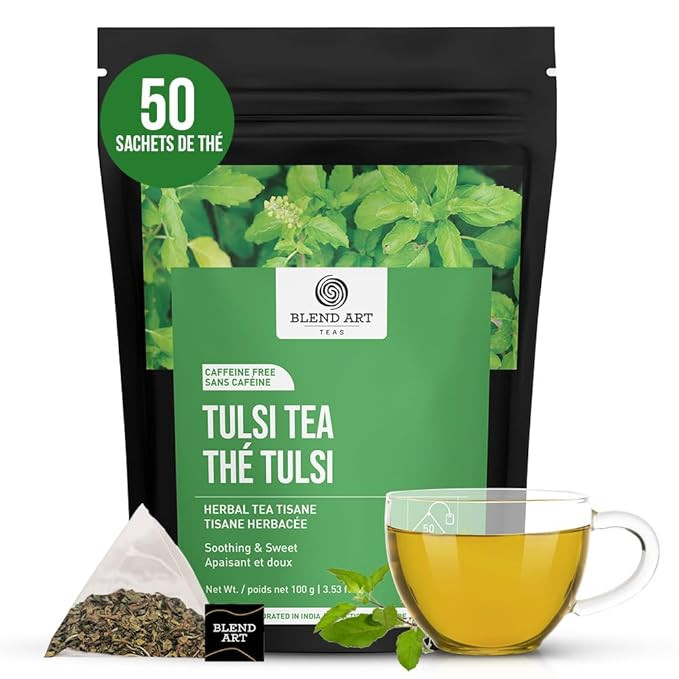 Tulsi Holy Basil Tea Bags 50 Count For Cognitive Balance & Overall Health Ayurvedic Tulsi With An... | Amazon (US)