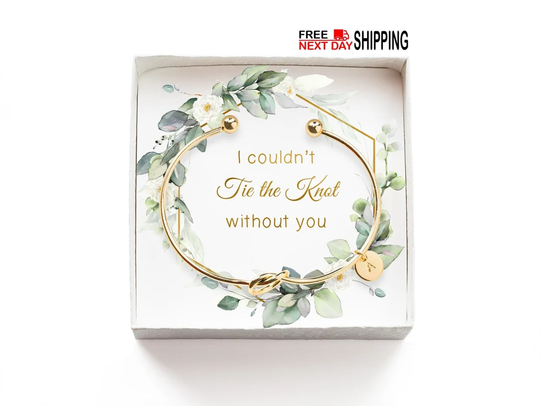 Tie the Knot Bracelet for Bridal Party, Bridesmaid Gifts for Bridesmaid Proposal, I couldnt tie t... | Etsy (US)