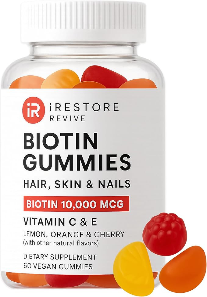 iRestore Hair Gummy Vitamins, Vegan Biotin Gummies for Hair Skin and Nails Gummies, Hair Gummies,... | Amazon (US)