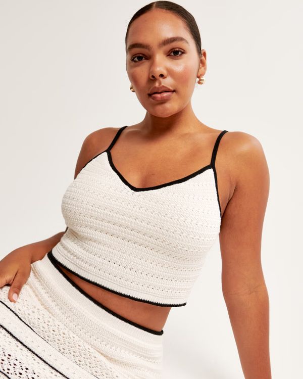 Crochet-Style Maxi Dress Coverup | Abercrombie & Fitch (US)