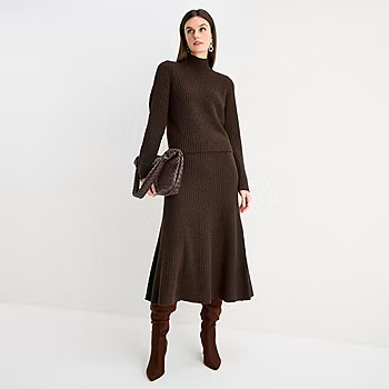 new!Worthington Womens Midi Flared Skirt | JCPenney