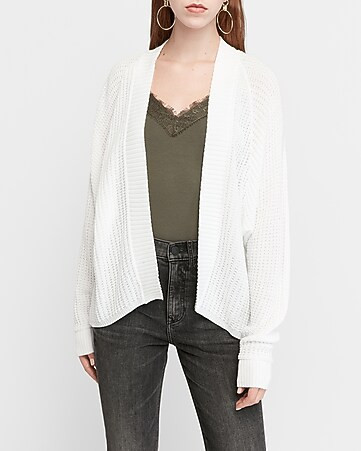 Thermal Stitched Cardigan | Express