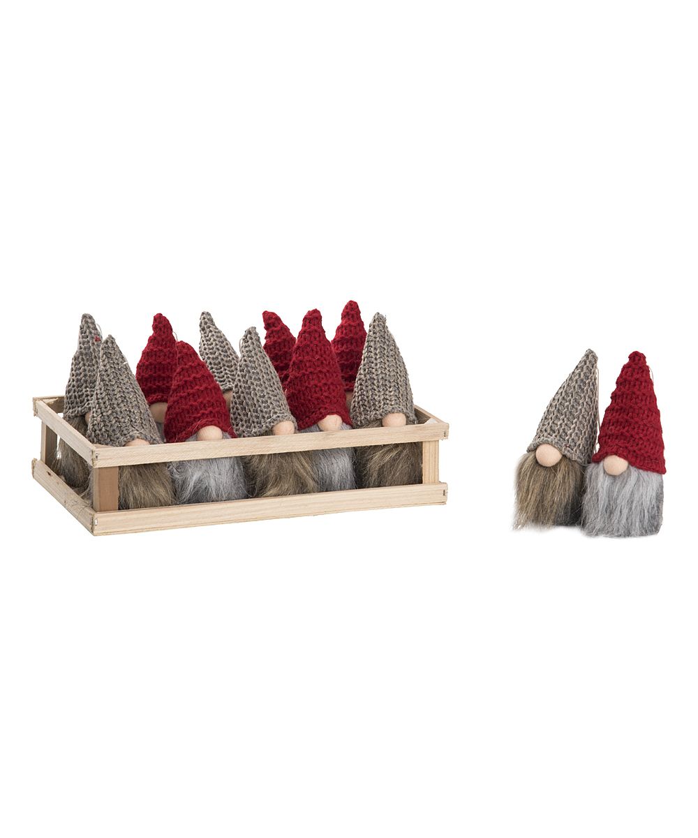 Plush Santa Gnome Ornament Set | zulily