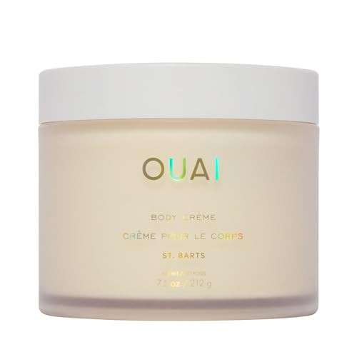 OUAI Body Cream, St. Barts - Hydrating Whipped Body Cream with Cupuaçu Butter, Coconut Oil and Squalane - Softens Skin and Delivers Healthy-Looking Glow - Sulfate-Free Skin Care (7.5 Oz) | Amazon (US)