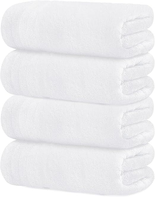 Tens Towels Large Bath Towels, 100% Cotton, 30 x 60 Inches Extra Large Bath Towels, Lighter Weigh... | Amazon (US)