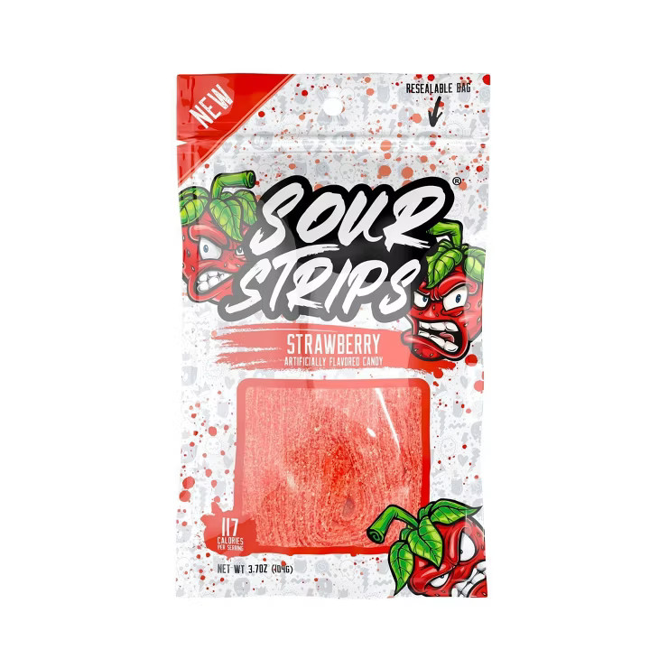 Strawberry Sour Strips - 3.7oz | Target