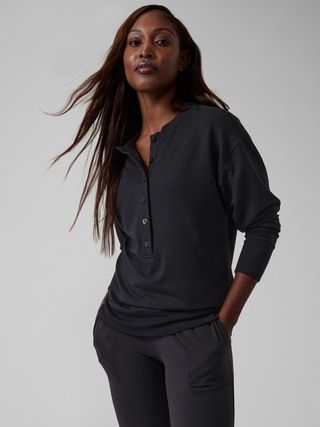 Balance Henley Sweatshirt | Athleta