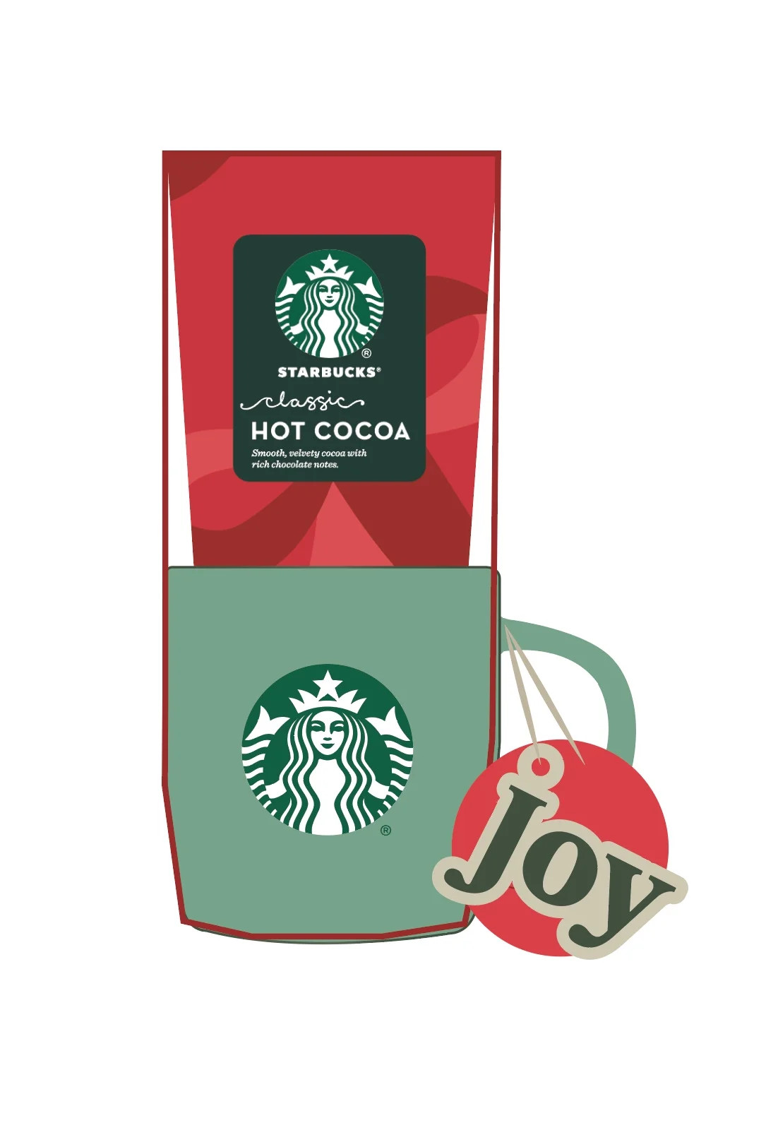 Starbucks Classic Hot Cocoa Ceramic Mug Set | Walmart (US)