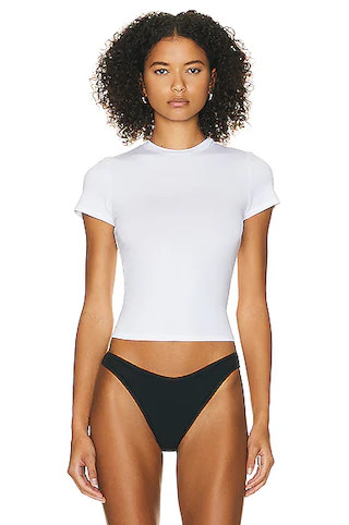 Baby Tee in 2nd Skin Jersey | FWRD 