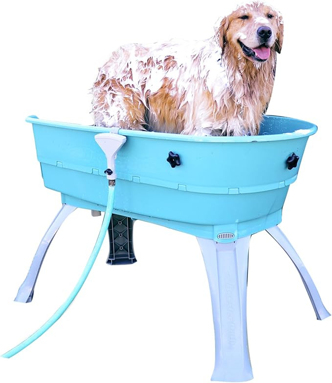 Booster Bath Elevated Pet Bathing, Teal, Large (Pack of 1) | Amazon (US)