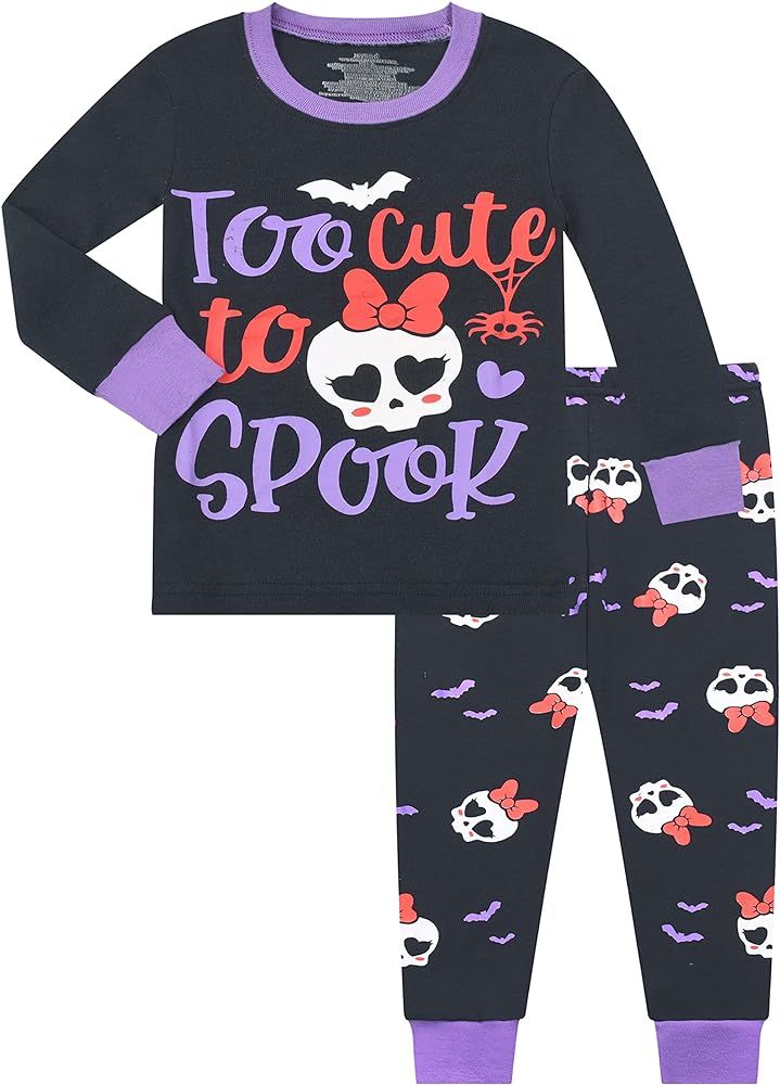 Joyond Halloween Pajamas for Boys Girls,100% Cotton Toddler Kids Pjs Long Sleeve Sleepwear Size 2... | Amazon (US)