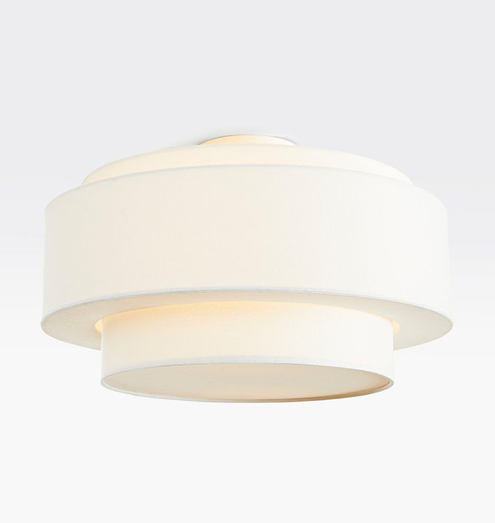 Tiered Drum Semi-Flush Mount Fixture | Rejuvenation
