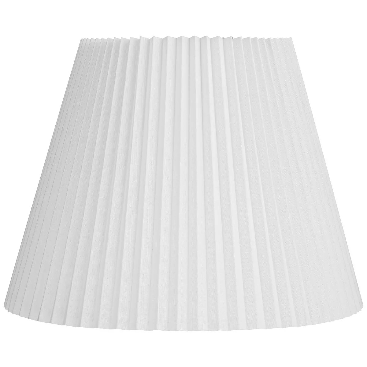 Springcrest Collection Knife Pleated Empire Lamp Shade White Large 11" Top x 19" Bottom x 14.5" S... | Target