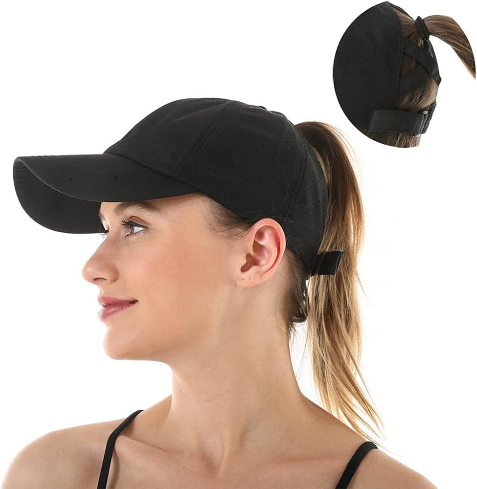 FASHIXD Ponytail Baseball Cap for Women Mesh Quick Dry Baseball Hat with Ponytail Hole | Amazon (US)